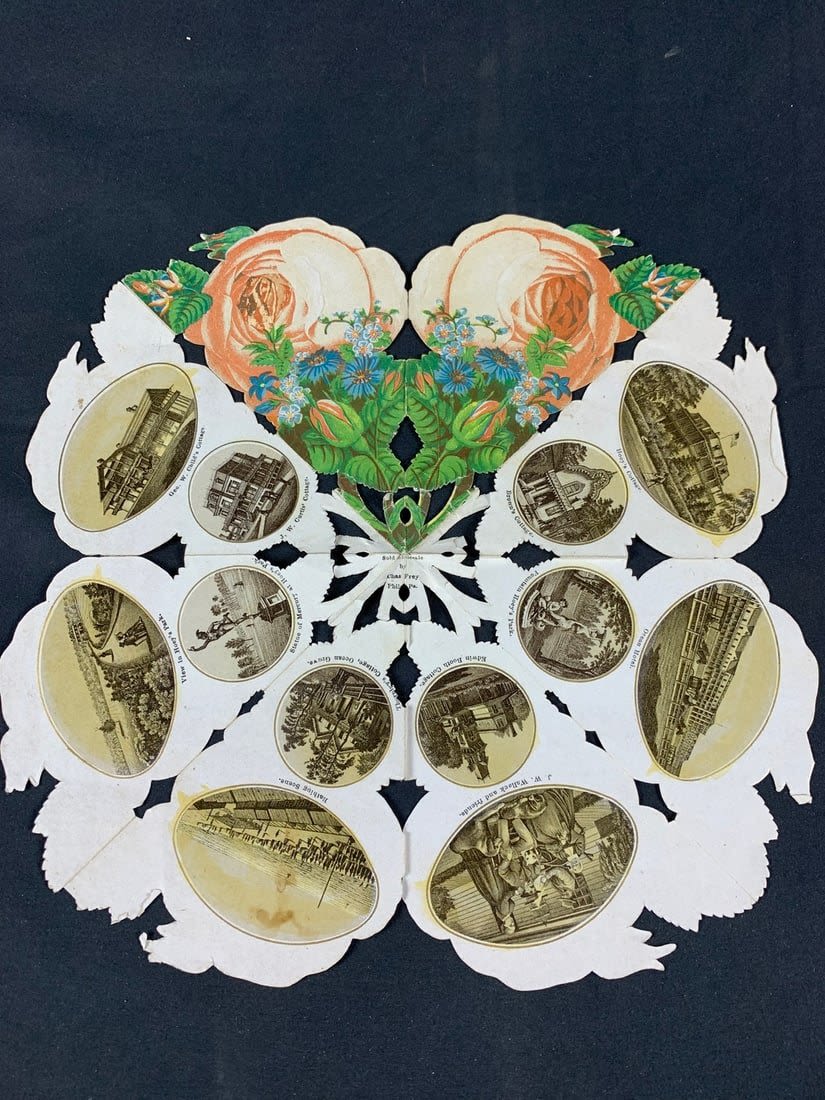 Lot 12: Rare 1800's Ph Frey & Co's souvenir rose.
