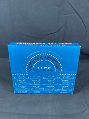 AHI Diecast Model Car Assortment No. 8172 with cases and original box. Box shows a little wear. 
