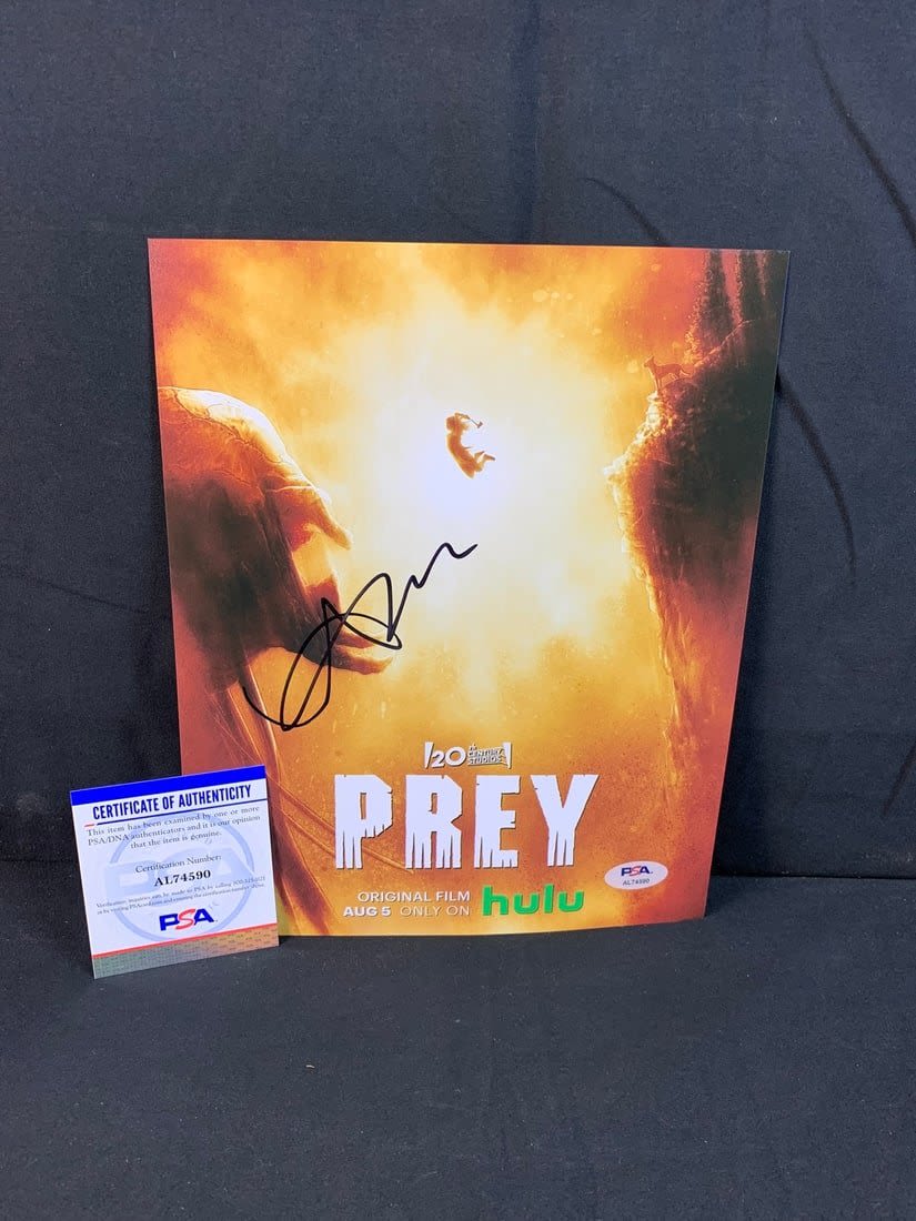 Lot 105: Amber Midthunder Autographed Prey Photo