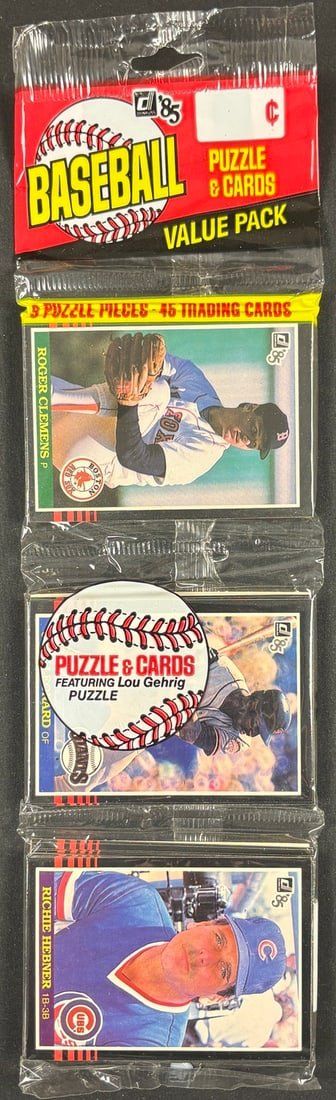 Lot 31: Sealed 1985 Donruss baseball value pack Clemens RC