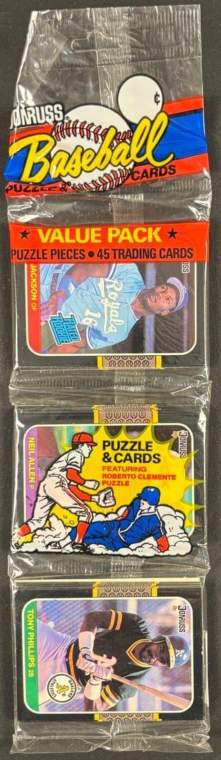 Lot 33: Sealed 1987 Donruss baseball value pack