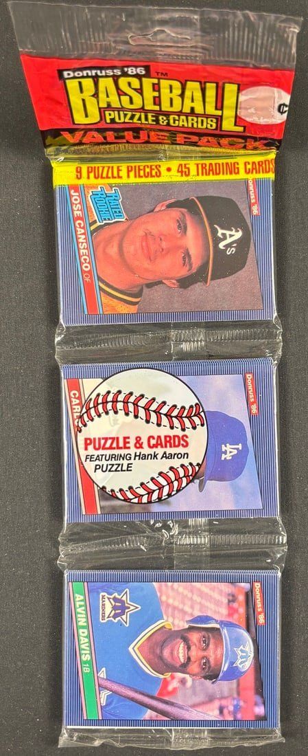Lot 35: Sealed 1986 Donruss bseball value pack Canseco