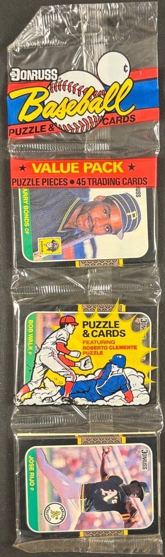 Lot 37: Sealed 1987 Donruss baseball value pack Bonds