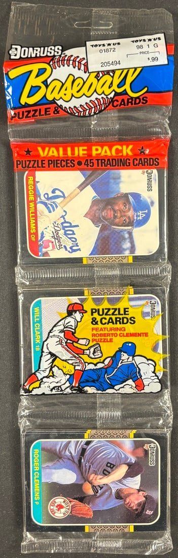 Lot 38: Sealed 1987 Donruss baseball value pack Clemens