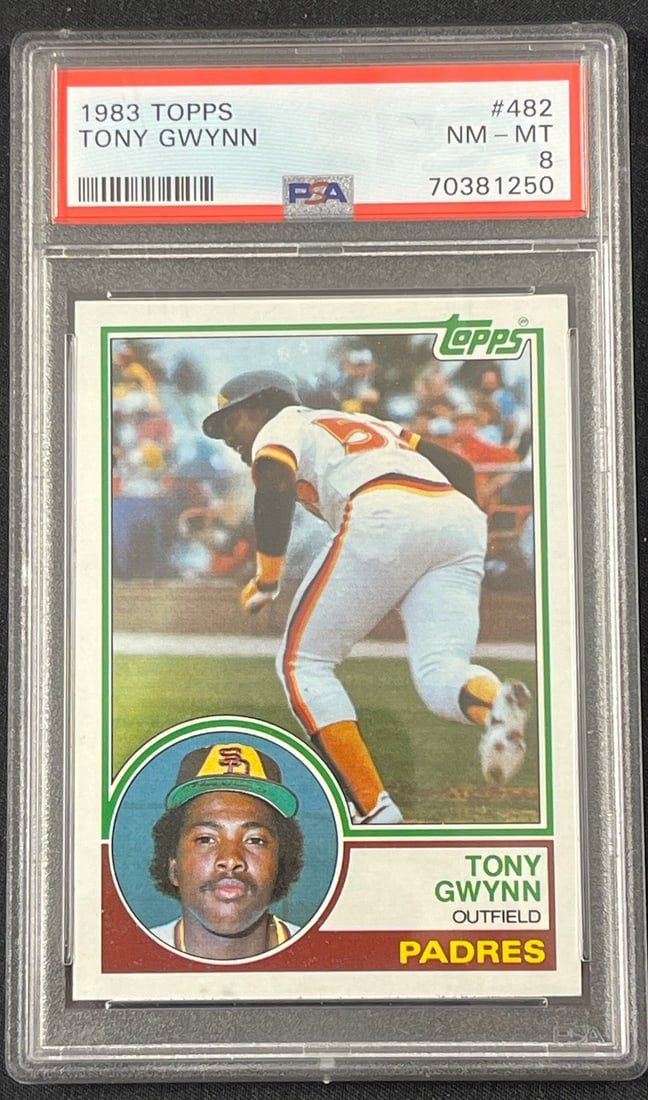 Lot 91: 1983 Topps Tony Gwynn PSA NM-MT 8 card Rookie