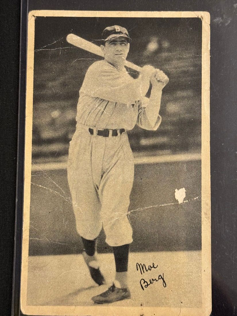 Lot 11: 1936 National Chicle Fine Pens Moe Berg - WWII Spy