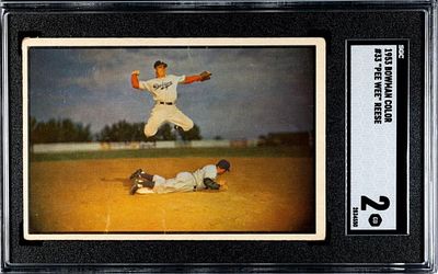 1953 Bowman Color Pee Wee Reese #33 SGC 2. As shown. Scarce card