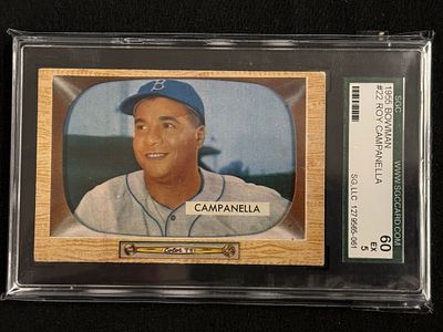 1955 Bowman Roy Campanella #22 SGA 60. Another great example from the famed TV set