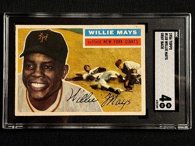1956 Topps Willie Mays #130 SGC 4. Well-Centered sharp card