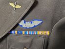 WWII Beautiful Bullion CBI Pilot Uniform Named w/ Combat Blue Bullion Wing. Beautiful Bullion Image - 2