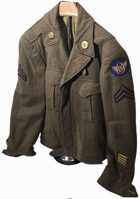 WWII Stubby 8th AAF Ike Jacket Great patch, unnamed