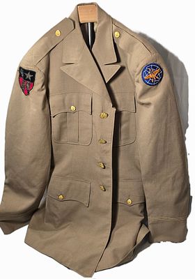 WWII Bullion CBI Tan Class A Uniform Named