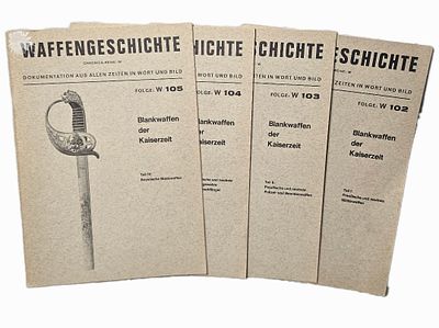 WWI Imperial German Sword Books, set 102,103,104,105 Very hard to find, amazing images inside 