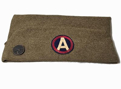 WWI 3rd Army Theater Made Patch Garrion Cap Infanty L Company Custom Cap