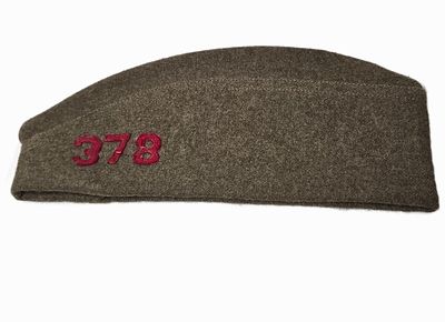 WWI 378th Infanty 95th Divison Patched Garrison Cap Rare British Made