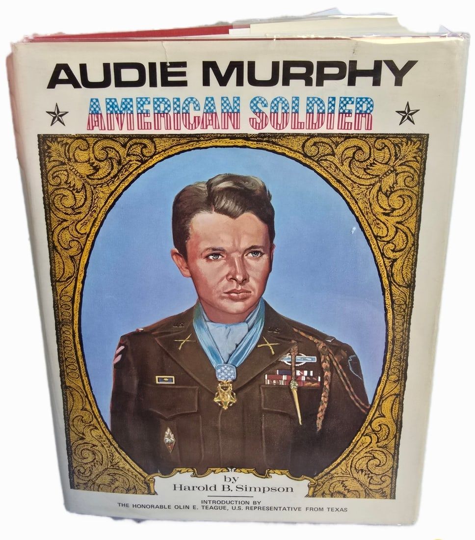 Lot 61: Rare copy of Audie Murphy American Soldier 1975 copyright