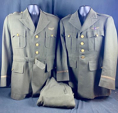 Named WW2 WWII CBI USAAF Officers uniform grouping with Chinese Air Force WIngs. Named to Lt. 