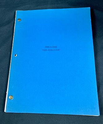 Final draft script for American Sitcom Frank's Place Starring Tim Reid. This script is from episode 5