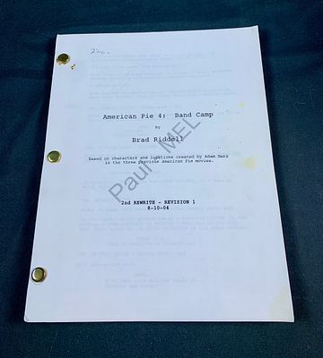 Original American Pie Presents: Band Camp Script. This script is for the makeup effects lab. You 