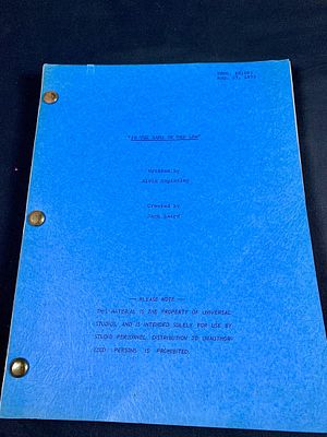 Original Script from Screenwriter Jack Laird's In the Name of the Law. Dated 1973
