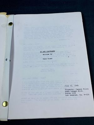 Original script for the film "It Ate Cleveland" by Dana Olsen. This was a project originally 