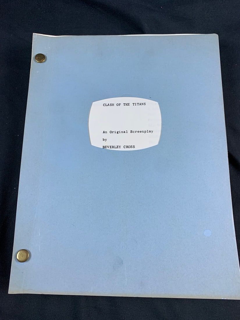 Lot 412: Clash of the titans 1981 script for UK-US Co production Peer Ford LTD Studios
