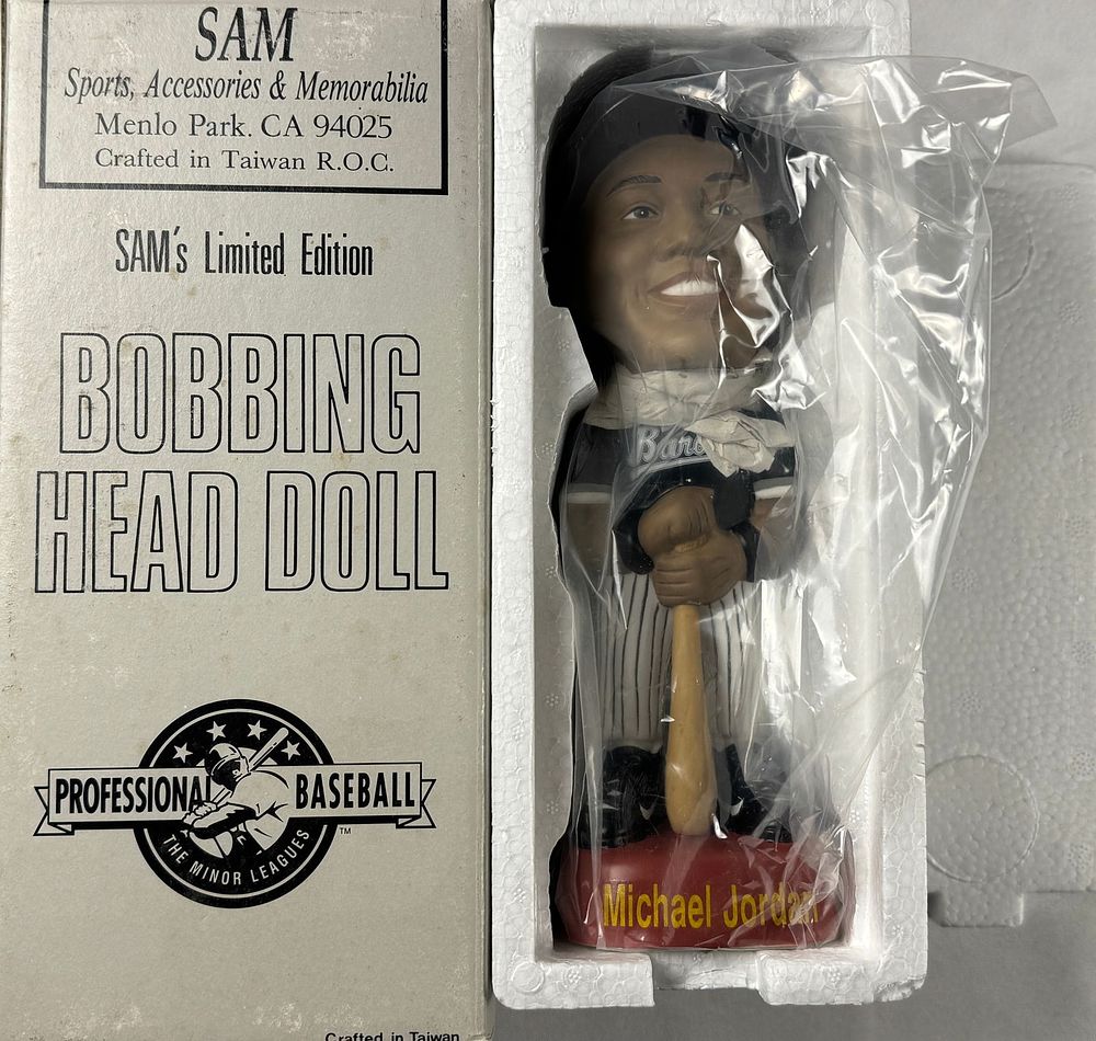 Lot 183: 1994 Michael Jordan Sam's Limited Edition Baseball BobbleHead