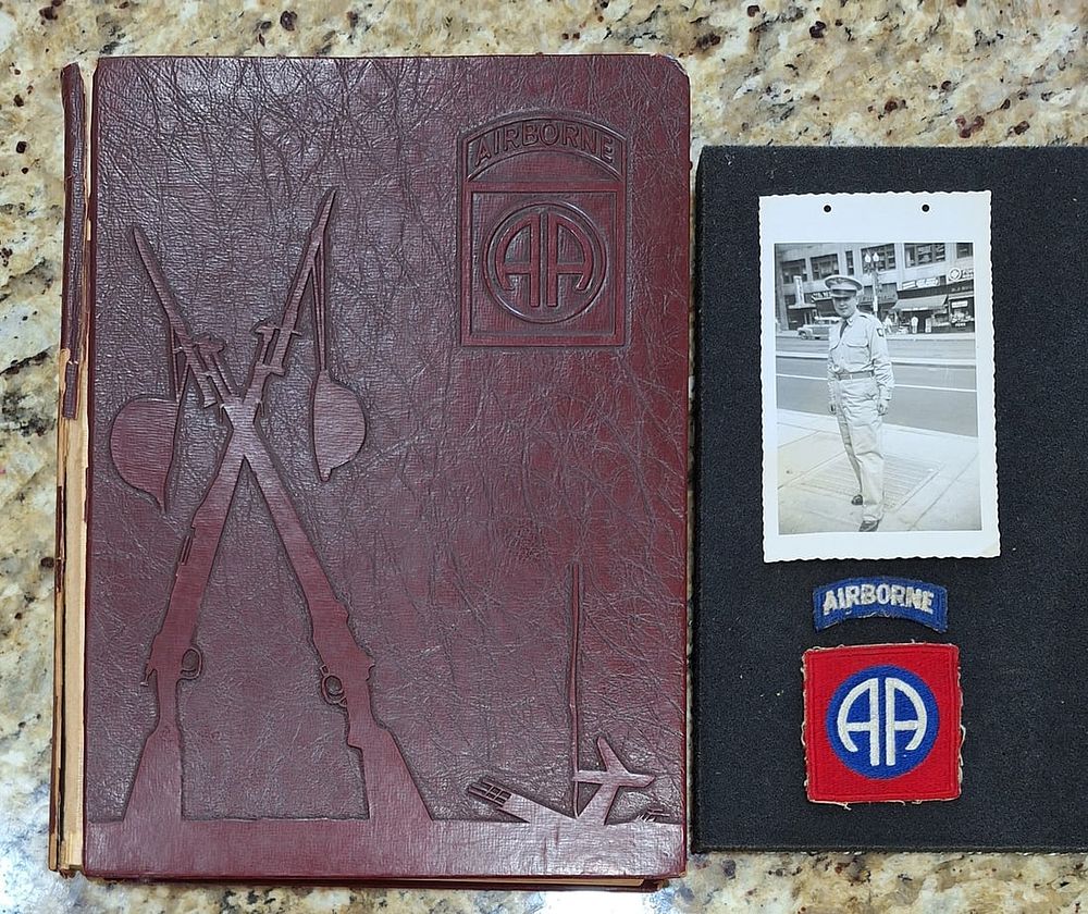 Lot 3: Saga Of the All American Book, Photo and 82nd Patch