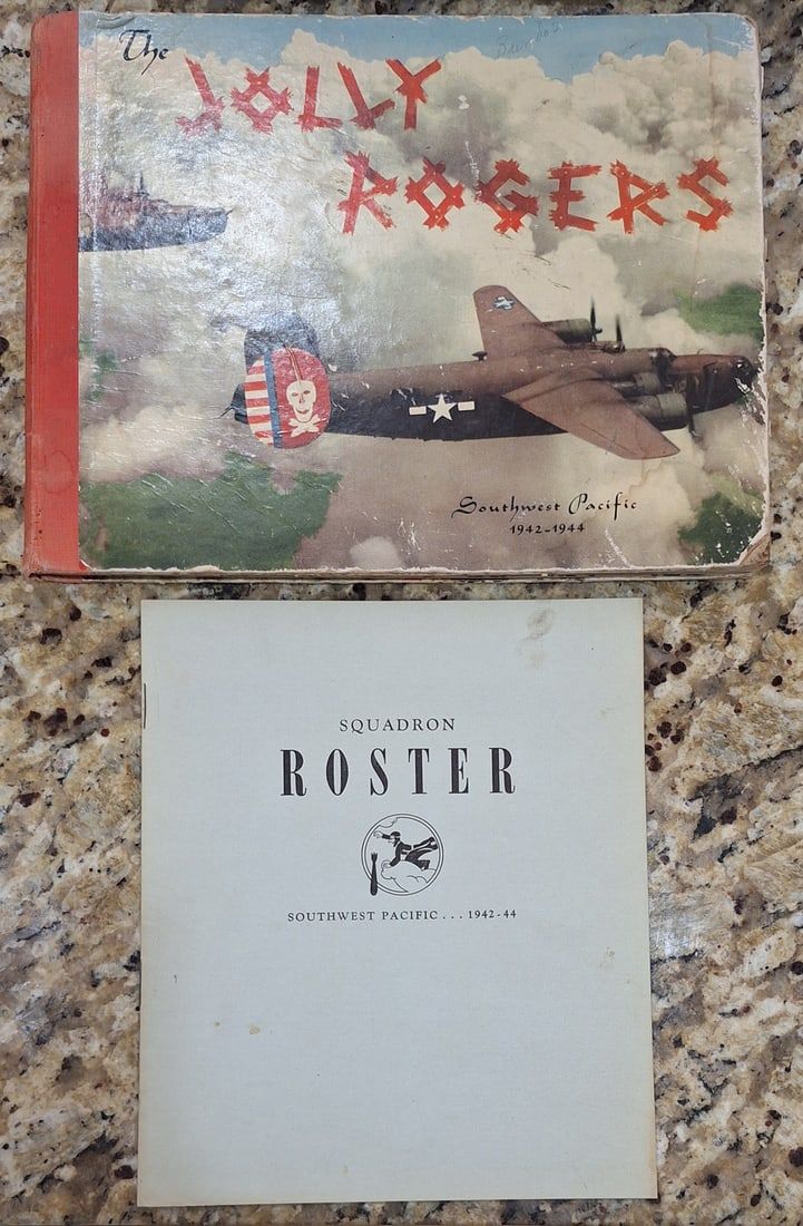 Lot 5: WWII Jolly Rogers Book + Roster - B-24 South Pacific 1st Ed