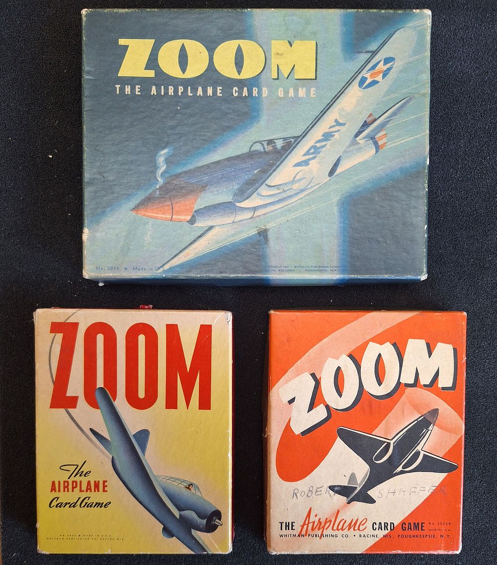 Lot 7: WWII Home front Zoom Airplane Card game collection