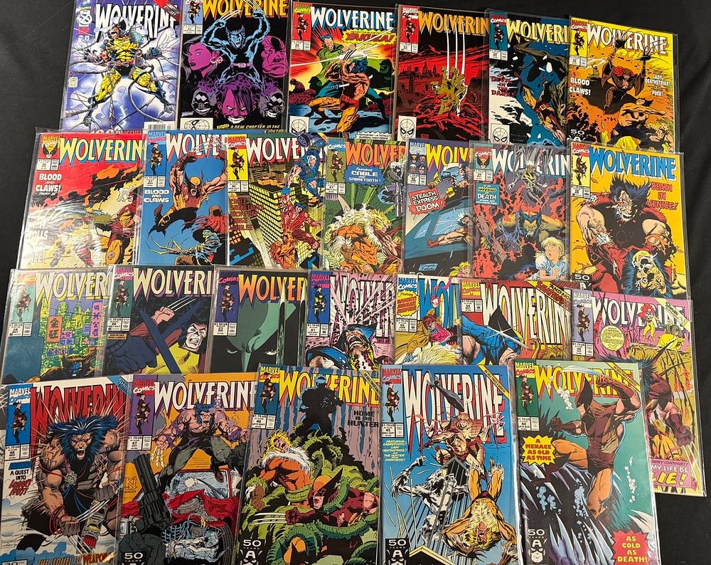 Lot 23: Approximately 40-50 Marvel Comics: Wolverine, Vol. 2-1988-1990s-