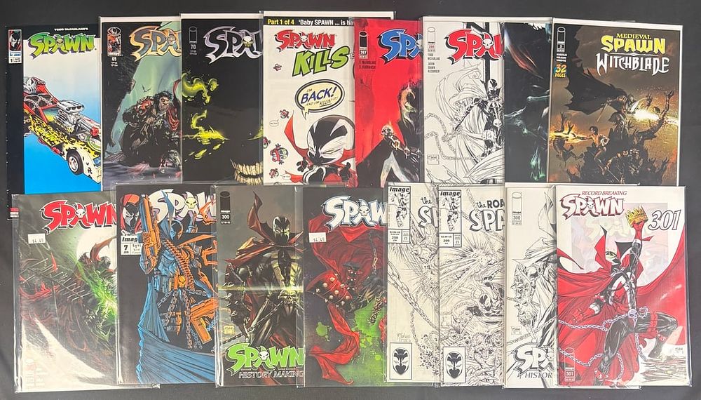 Lot 65: 19 Image Comics Spawn and Related Series Comic Books
