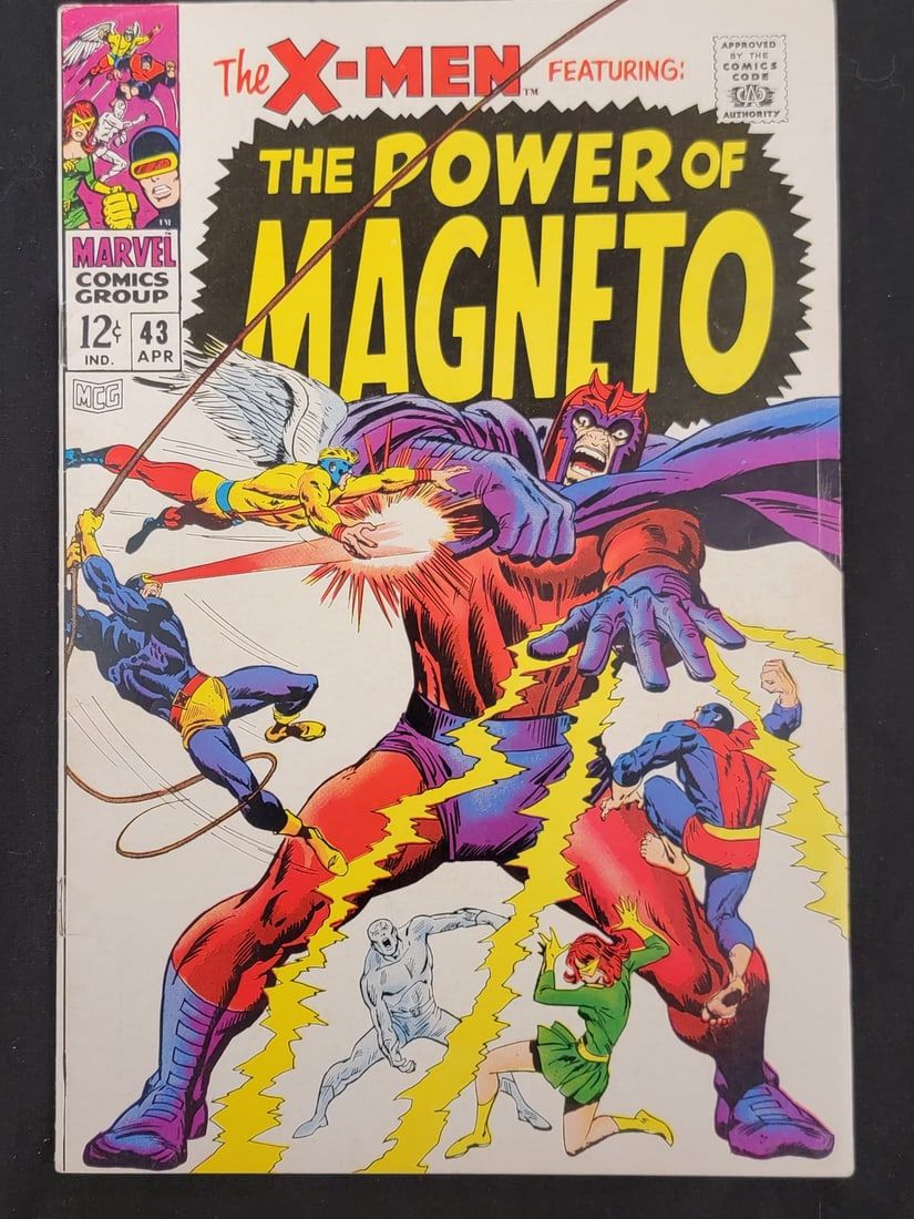 Lot 118: Marvel Comics Group, the X-men -43,-the Power of Magneto-, 1st Print, April 1968