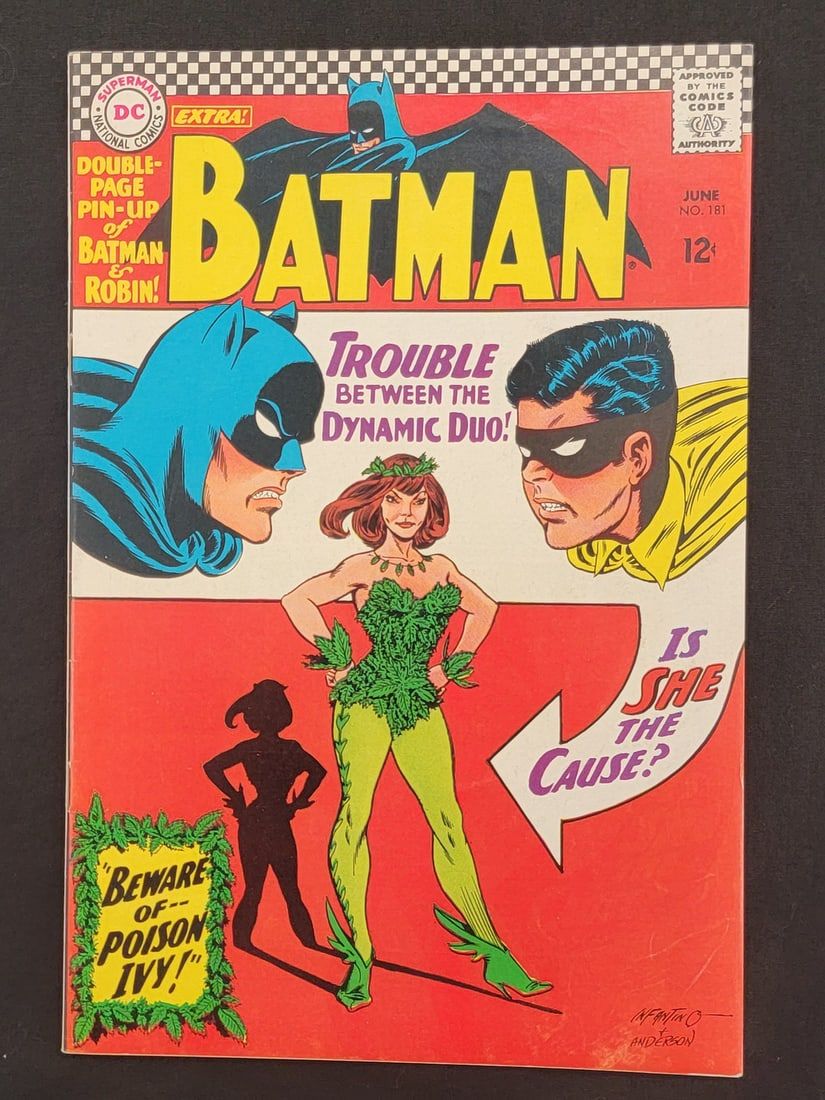 Lot 143: Batman -181-national Comics, June 1966--First Appearance of Poison Ivy
