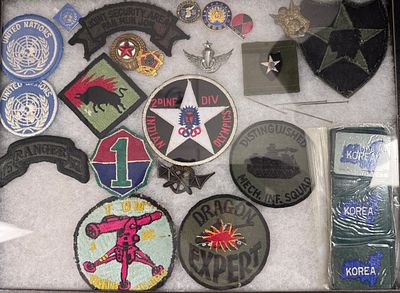 Collection of US Army Special Operations, Infantry Division, and Vietnam/Korean War Patches and 