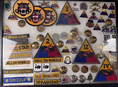 WWII - Present US Army Armored Division Insignia Collection. This is an exceptional and 