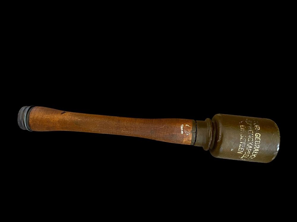 Lot 121: WWII German Stielhandgranate M24 Practice Grenade with Markings