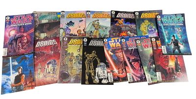 Star Wars Dark Horse Comic Books Including Droids and Dark Force Rising Series. A collection of 