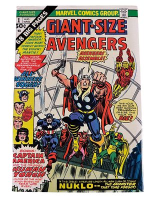 Giant-Size Avengers 1 Marvel Comics 1974 First Appearance of Nuklo. Giant-Size Avengers 1 