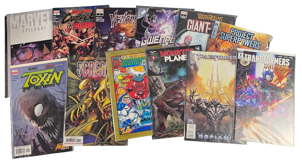 Lot 25: An Assortment of Modern Age Comic Books Featuring Marvel and Independent Publishers