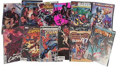Marvel and Independent Publisher Comic Books Including Spider-Man and Absolute Carnage. A 