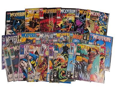 Wolverine Marvel Comic Books. A collection of various Wolverine comic books from the regular 