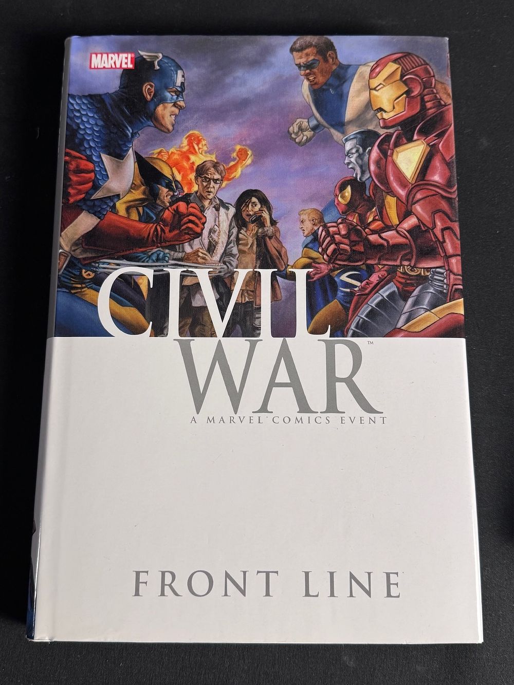 Lot 45: Civil War: Front Line Hardcover Graphic Novel by Paul Jenkins 1st Printing