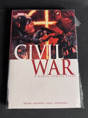 Civil War. Marvel 2007. First Edition DJ. Mark Millar and Steve McNiven. Civil War: A Marvel 