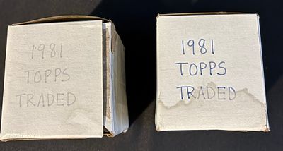 A Collection of 1981 Topps Traded Baseball Cards. A collection of 1981 Topps Traded baseball 