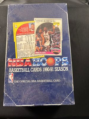 1990-91 NBA Hoops Series 1 Factory Sealed Basketball Card Box. A factory sealed box of 1990-91 