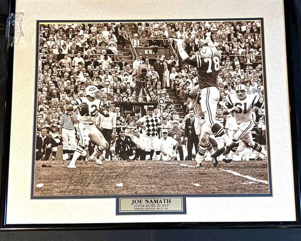 Lot 91: Joe Namath Signed Super Bowl III Limited Edition Photograph