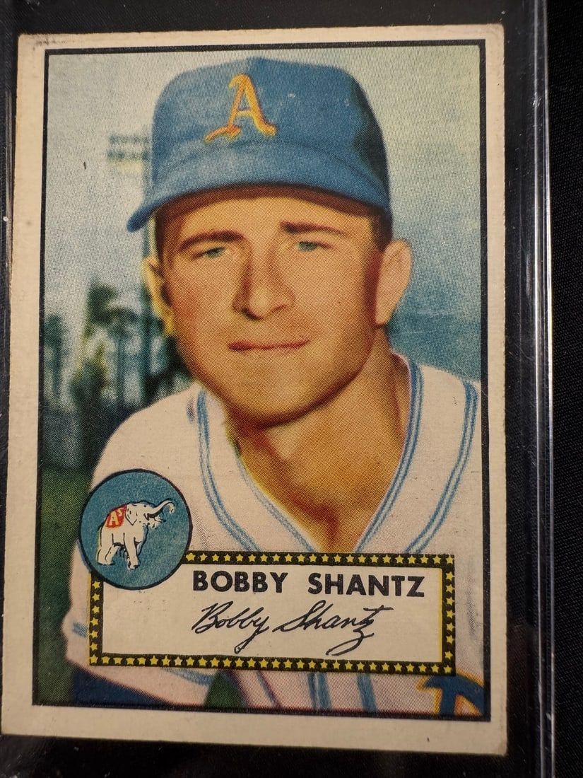 Lot 143: 1952 Topps Bobby Shantz Baseball Card No. 219