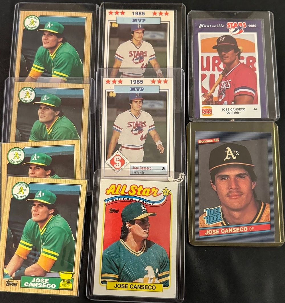 Lot 402: Jose Canseco 1986 Donn Jennings Southern League All-Stars - 1986 Donruss Rated Rookie