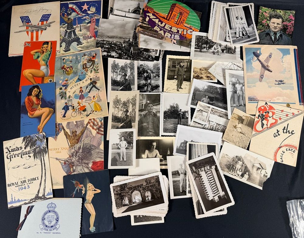 Lot 88: WWII Photograph and Pinup Lot
